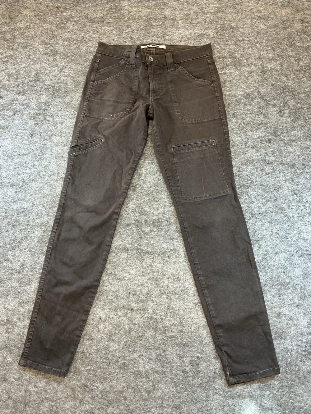Baldwin Charcoal Gray Utility Pants Size 27